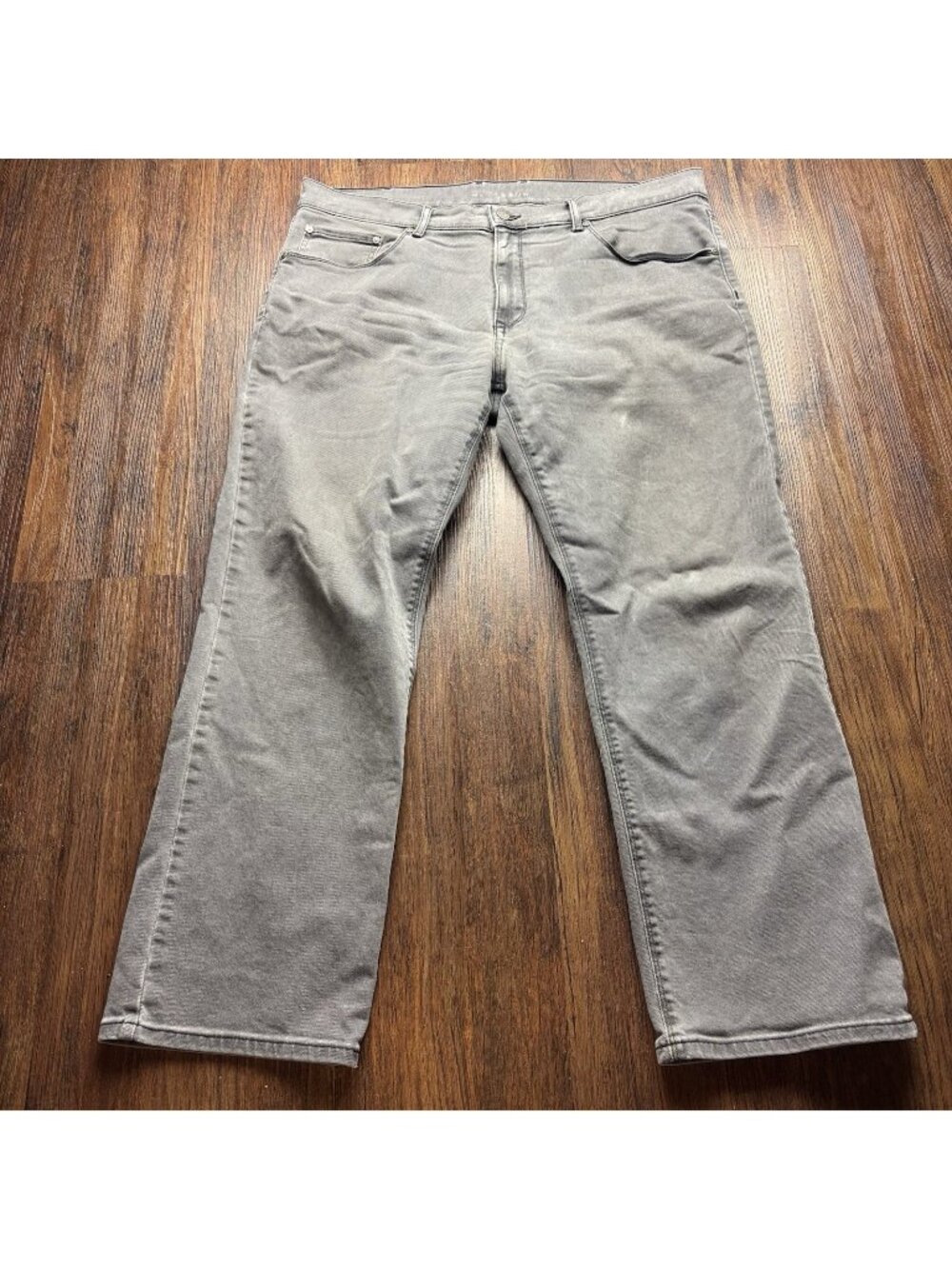 Mott And Bow Straight Mercer Jeans Mens 38x30 Gray Stretch Denim 5 Pocket Pants